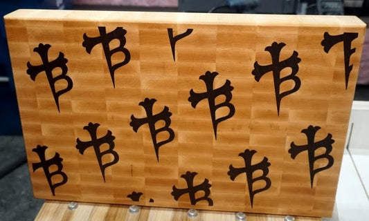End grain Borka cutting board. Made for custom order and shiped to the China.