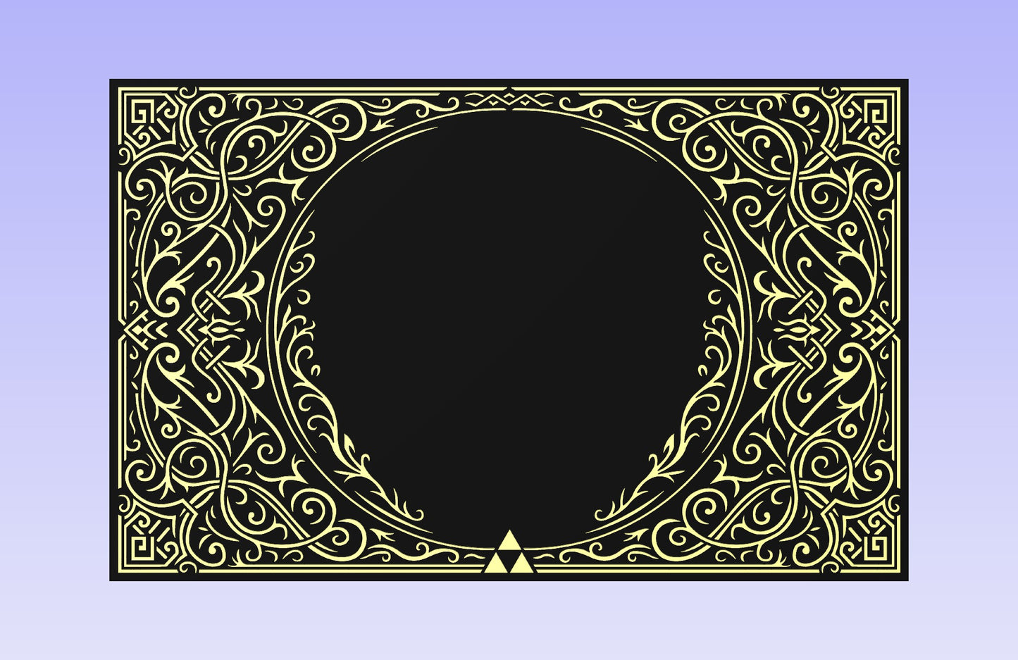 Floral Frame 19x12" CNC inlay plan