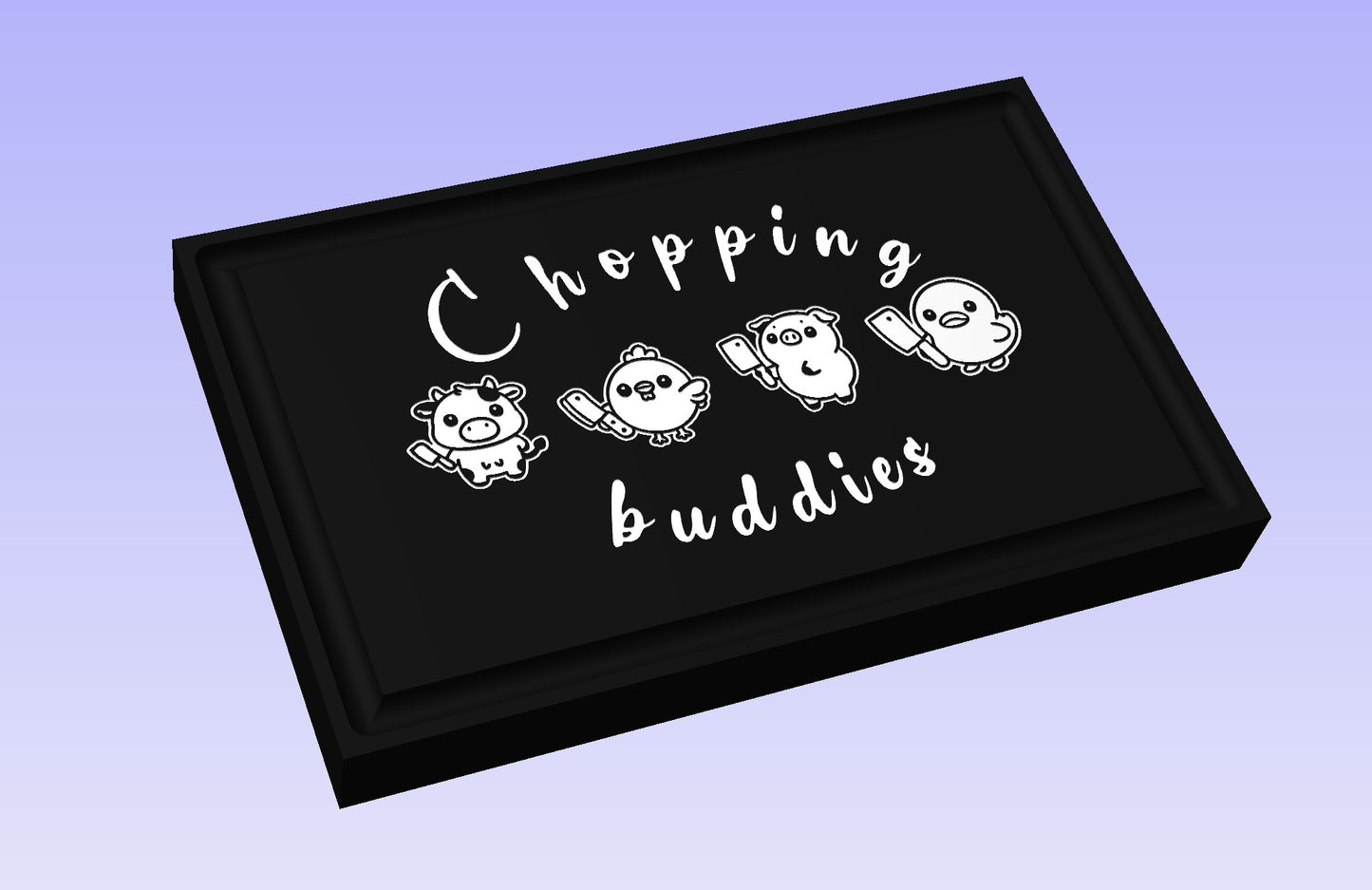 Chopping Buddies 19*12" CNC inlay plan