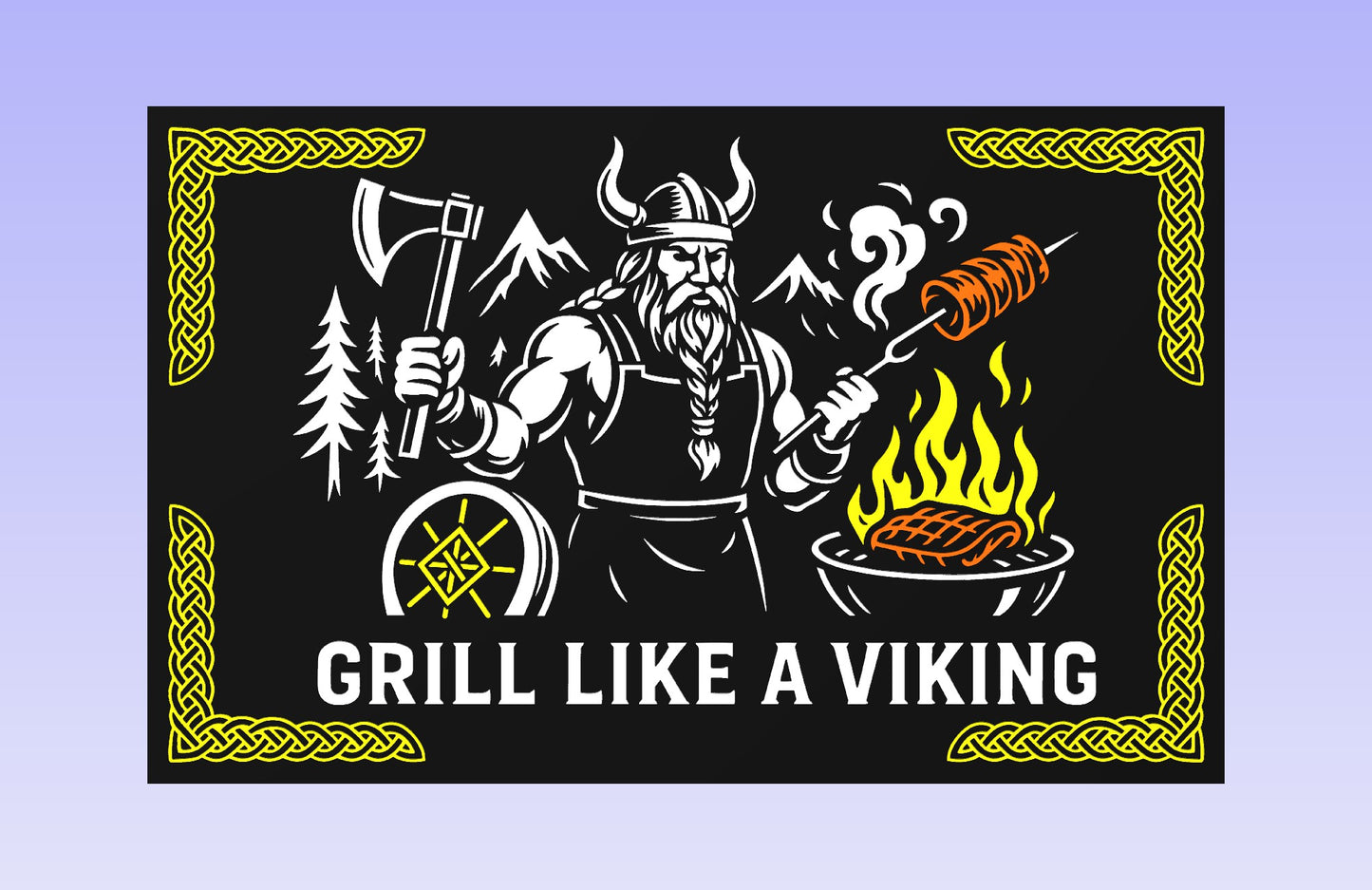 Grill Like a VIKING 19x12" CNC inlay plan