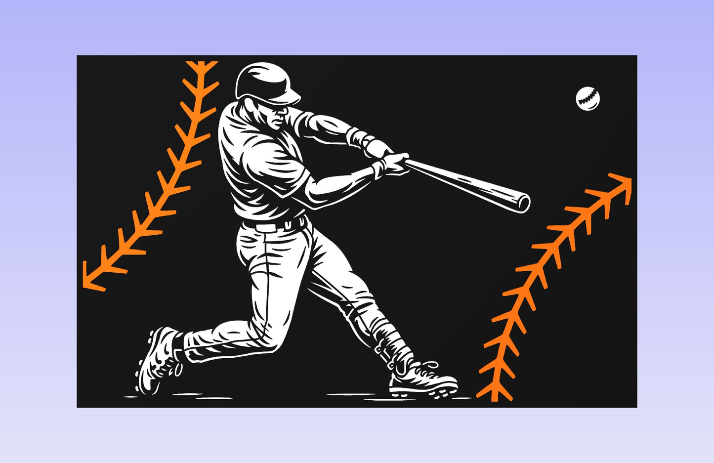 Baseball Pulse 19x12" CNC inlay plan