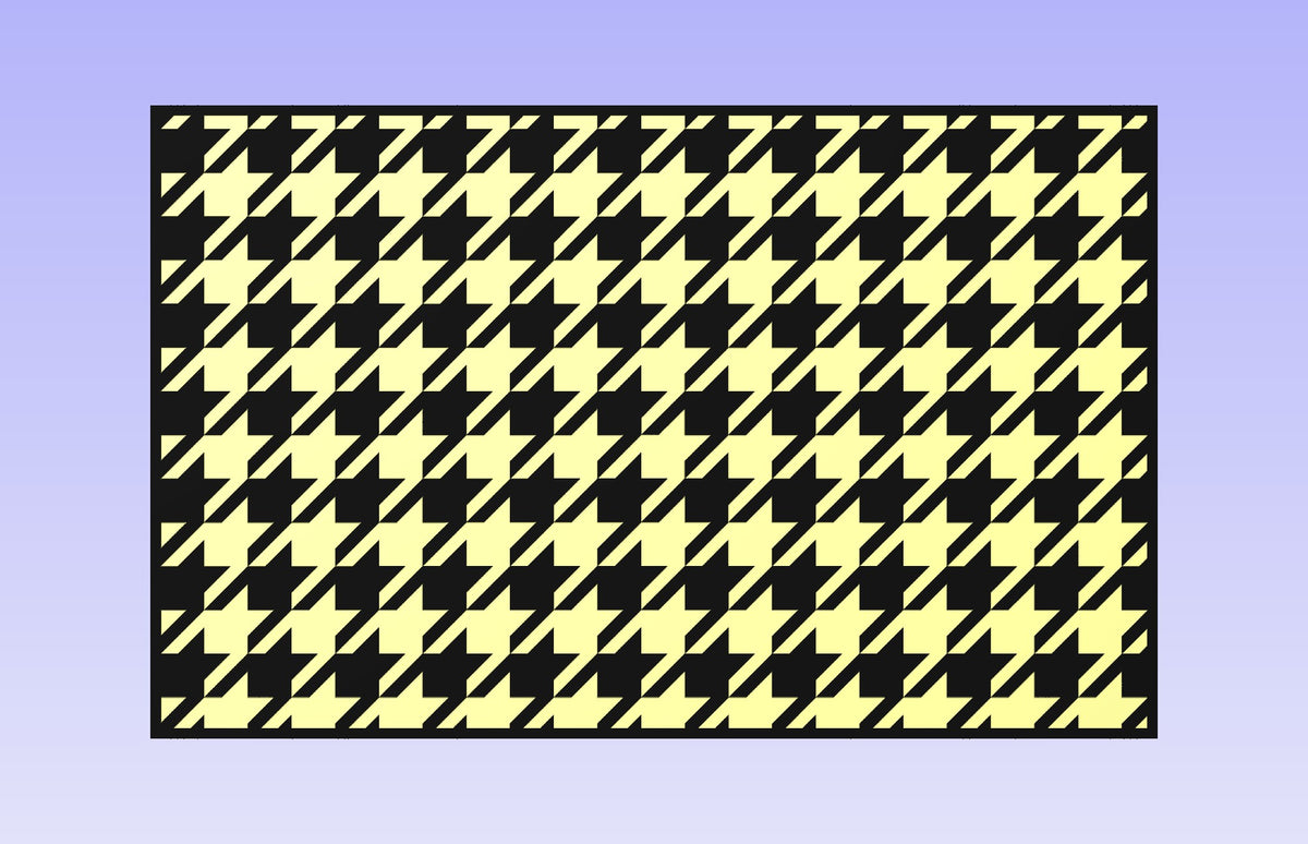 Houndstooth Pattern 19x12" CNC inlay plan