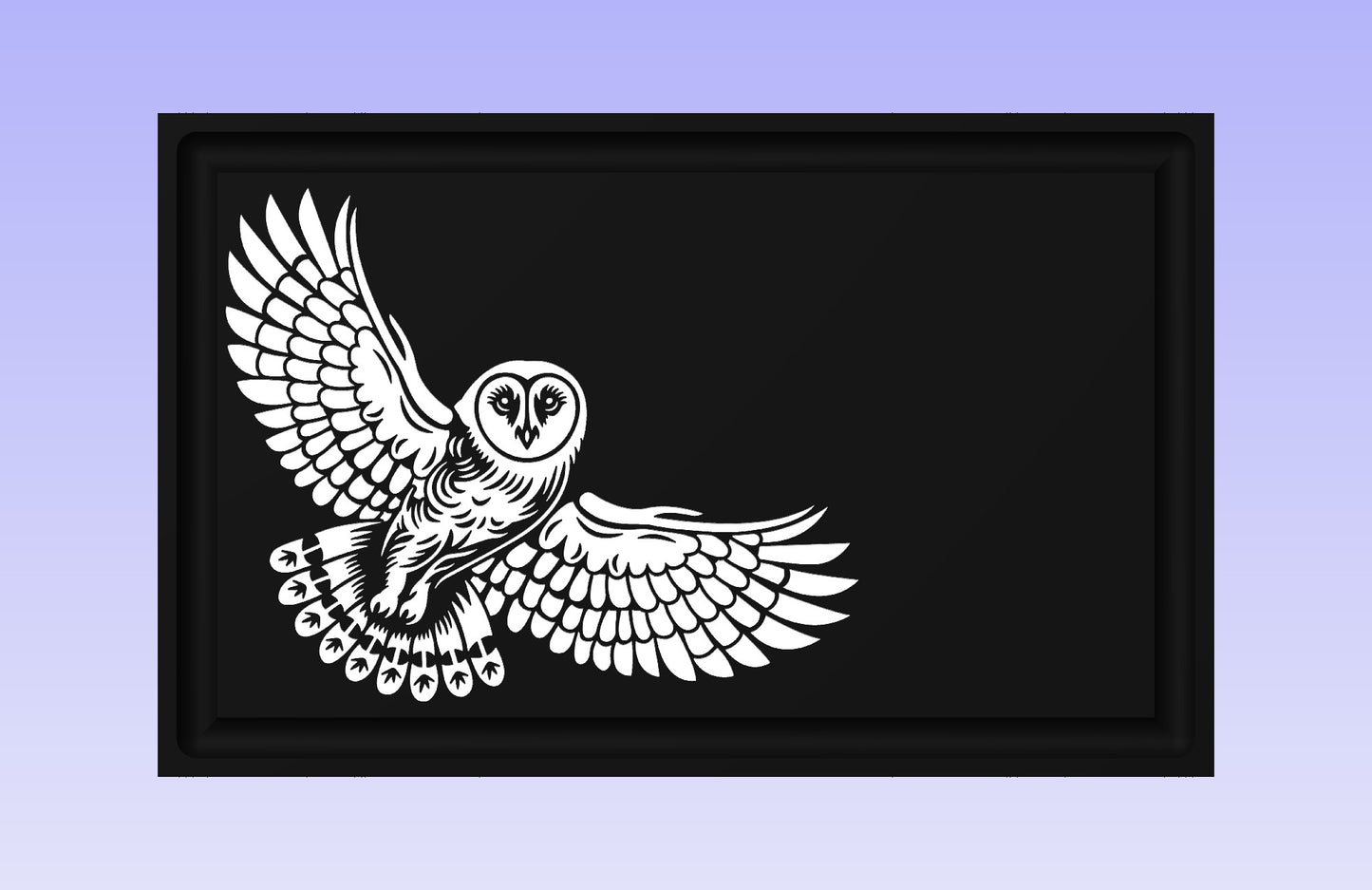 The Owl 19*12" CNC inlay plan
