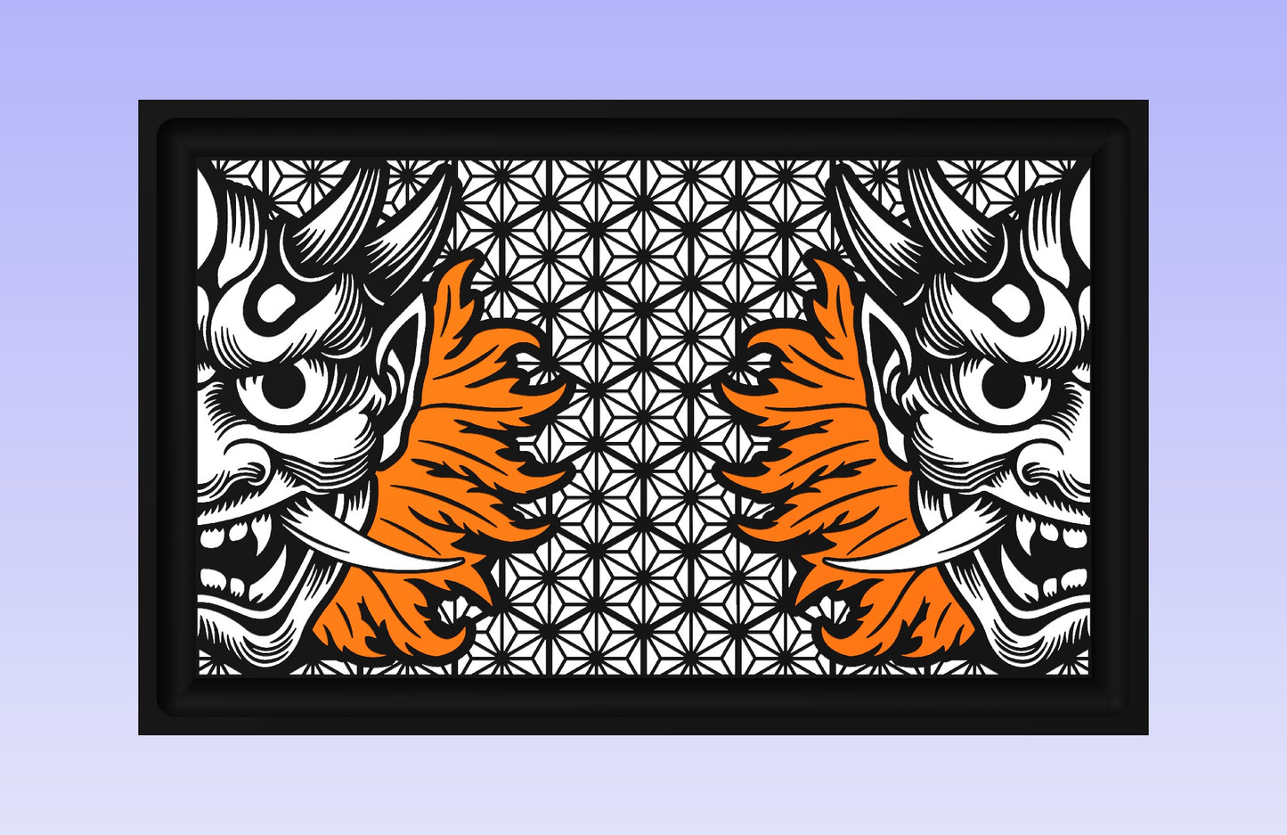 Asanoha Oni 19x12" CNC inlay plan