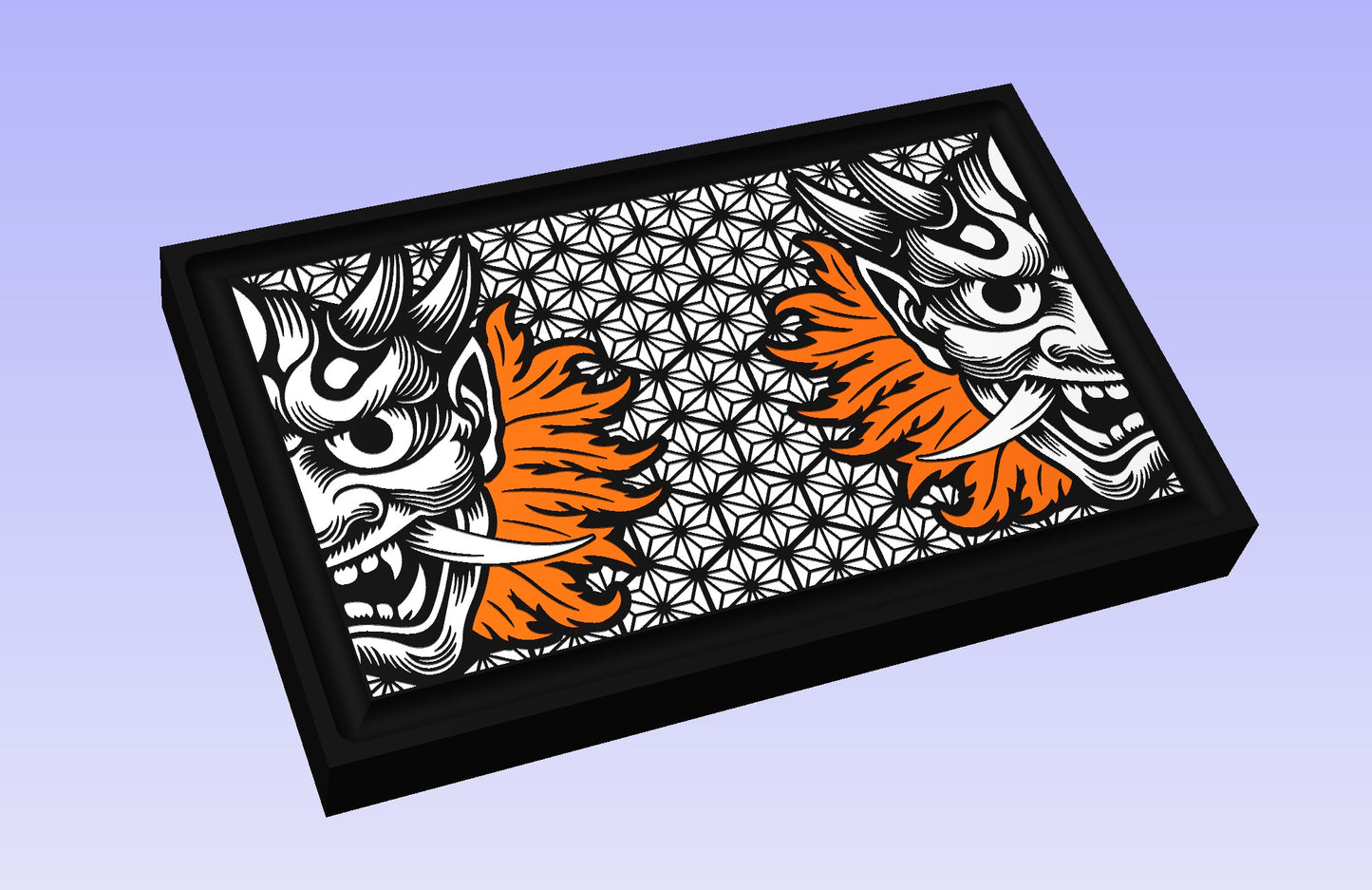 Asanoha Oni 19x12" CNC inlay plan