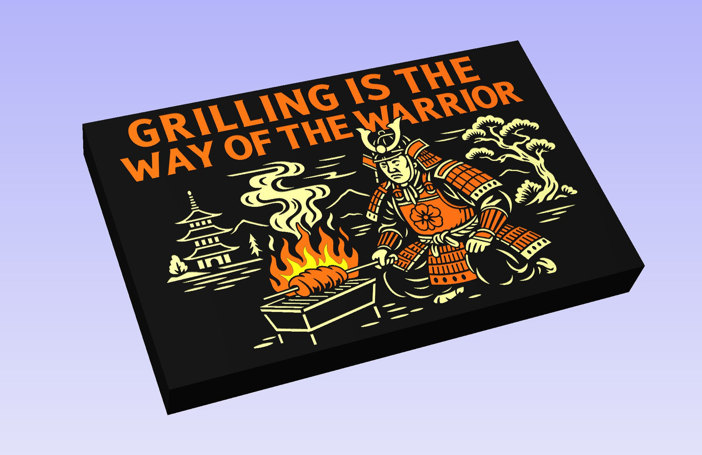 Way of the Warrior 19x12" CNC inlay plan