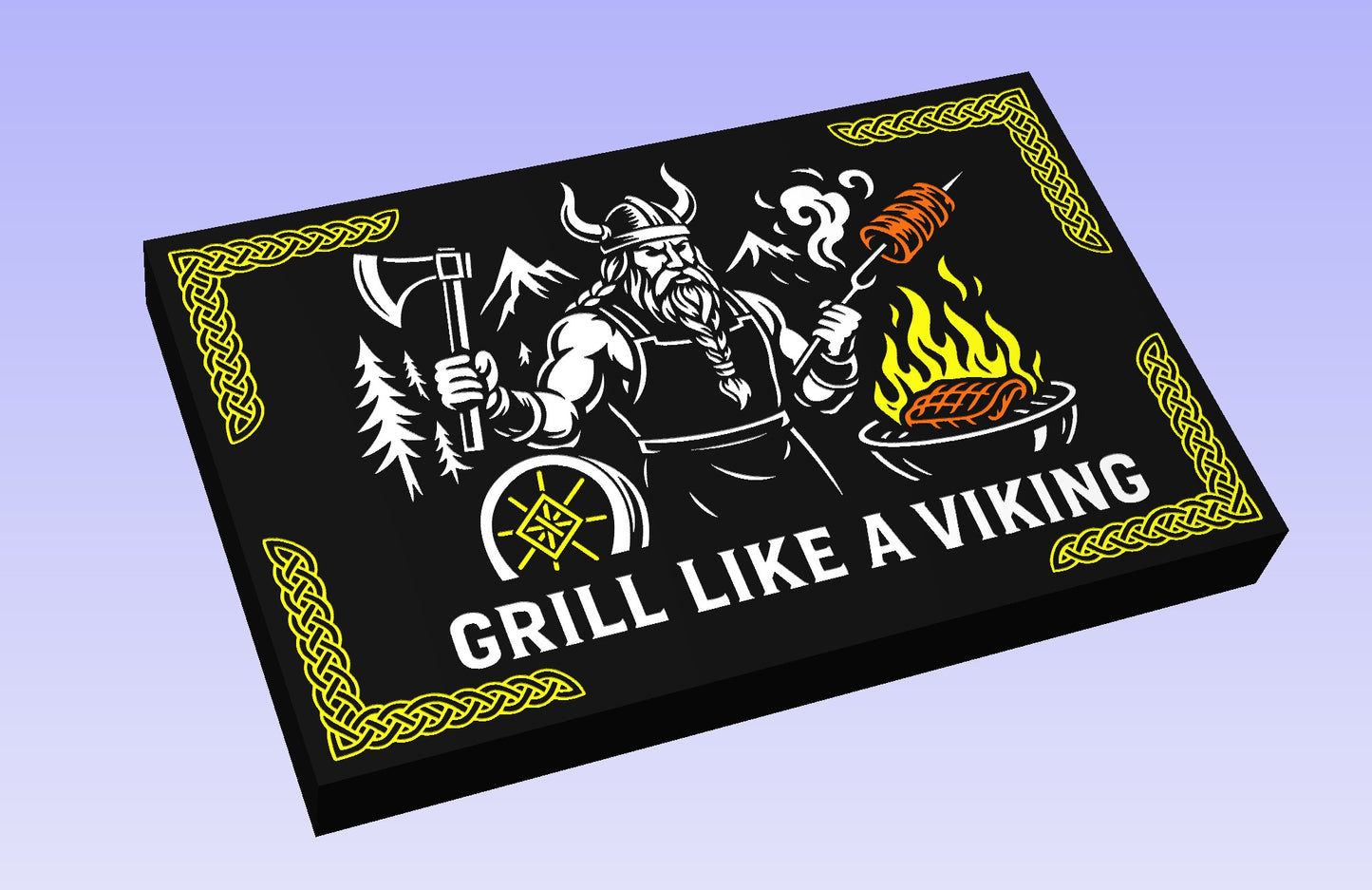 Grill Like a VIKING 19x12" CNC inlay plan