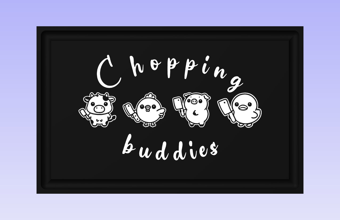 Chopping Buddies 19*12" CNC inlay plan