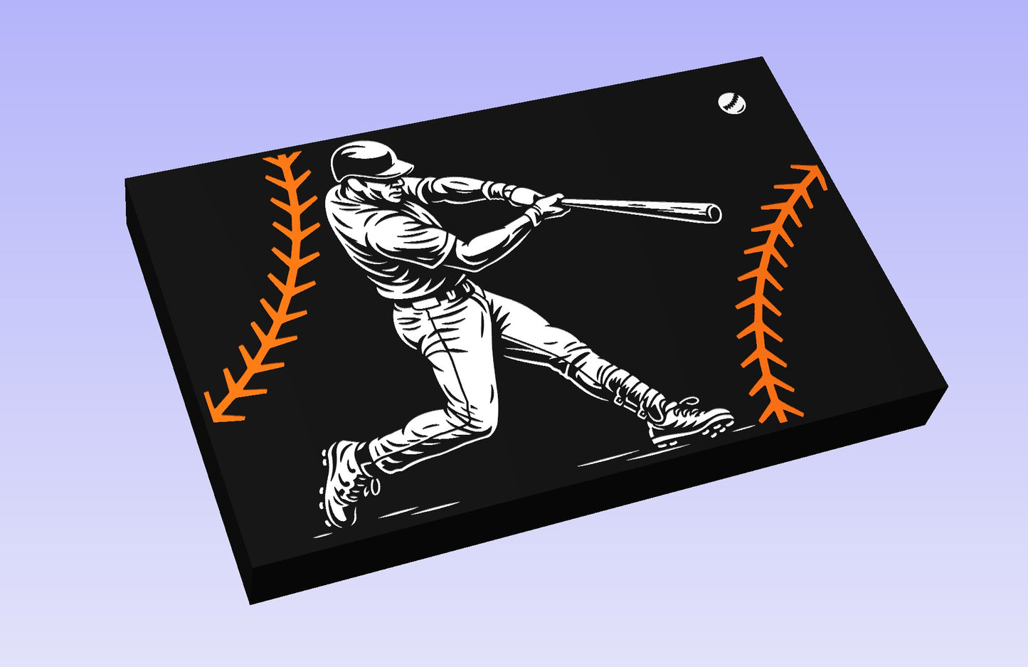 Baseball Pulse 19x12" CNC inlay plan