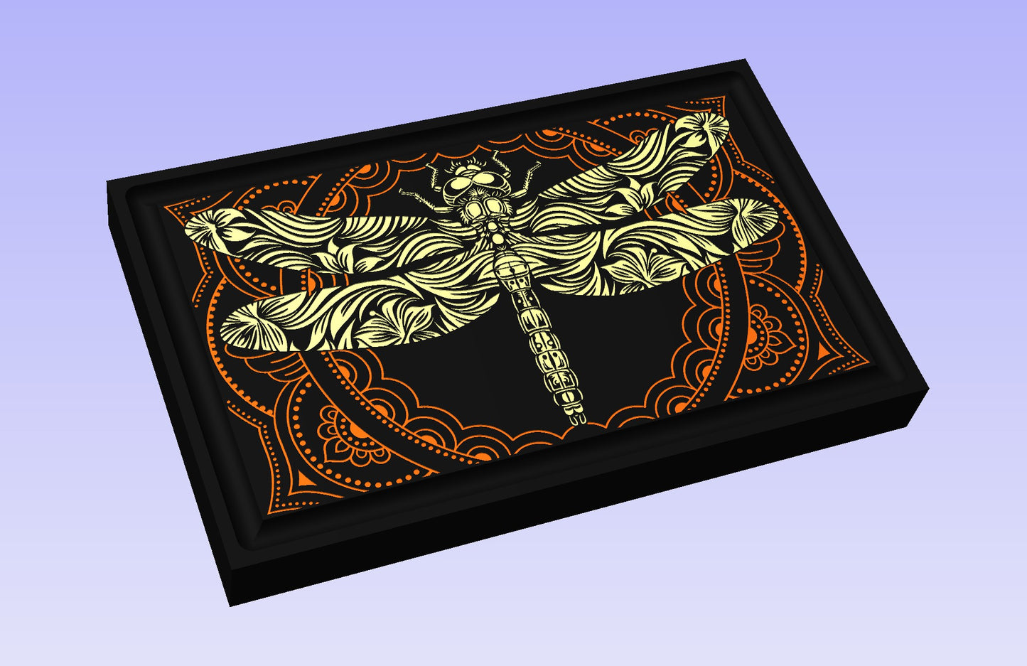 Dragonfly Board III 19x12" CNC inlay plan