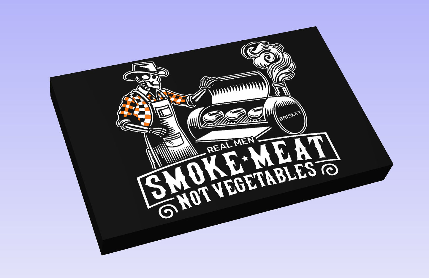 Real Men 19x12" CNC inlay plan