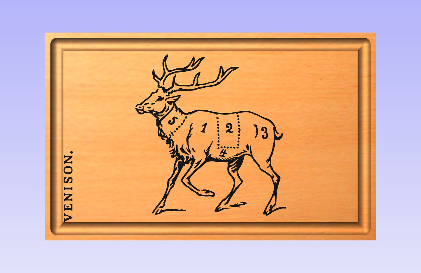 Venison 1913 19x12" CNC inlay plan