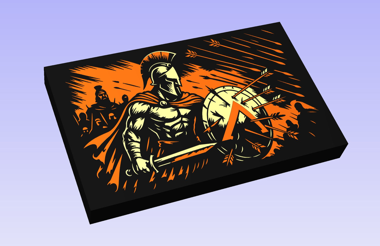 Spartan Shield 19x12'' CNC inlay plan