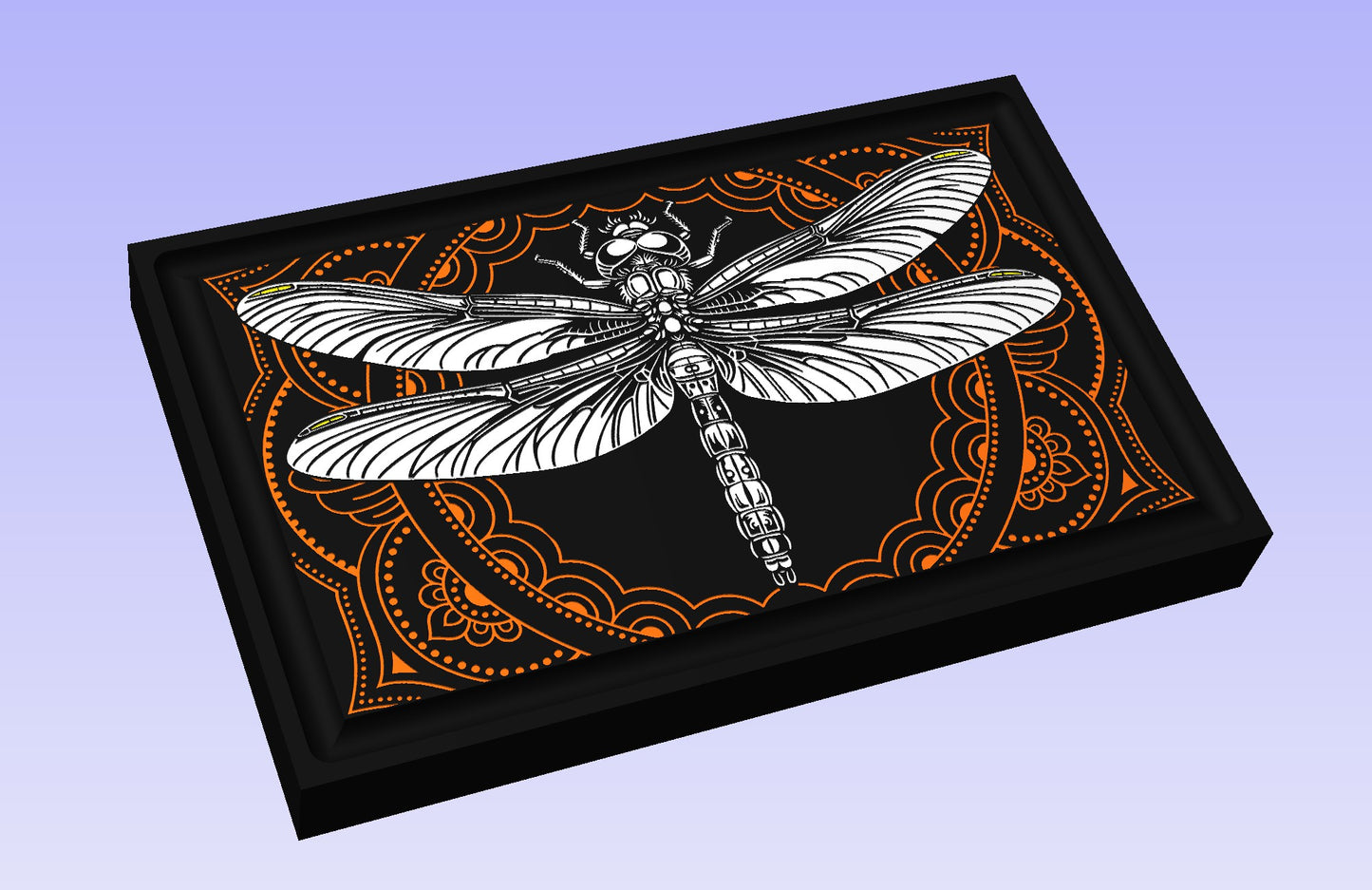 Dragonfly Board 2 19x12" CNC inlay plan