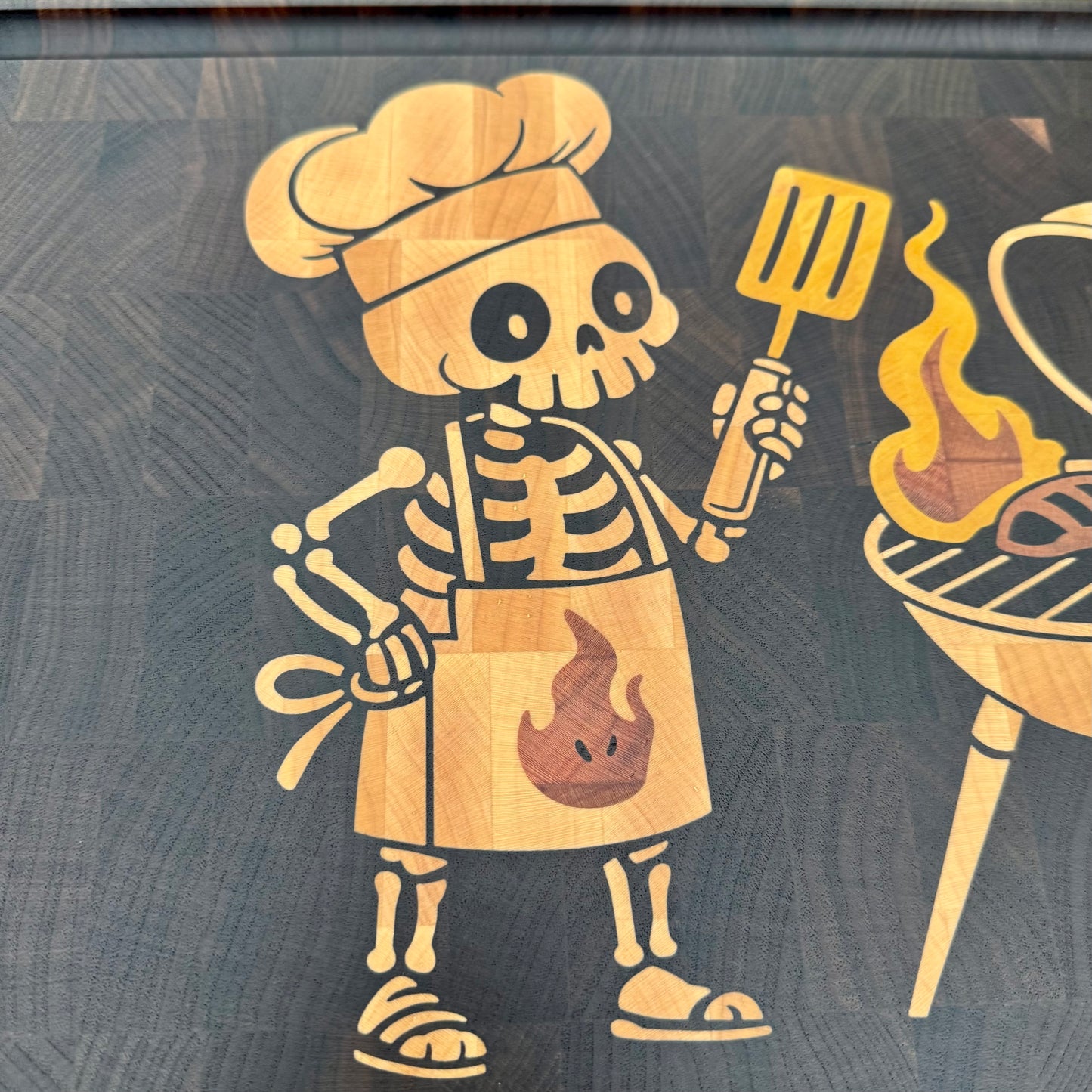 Skeleton and Grill 19 x 12" CNC inlay plan