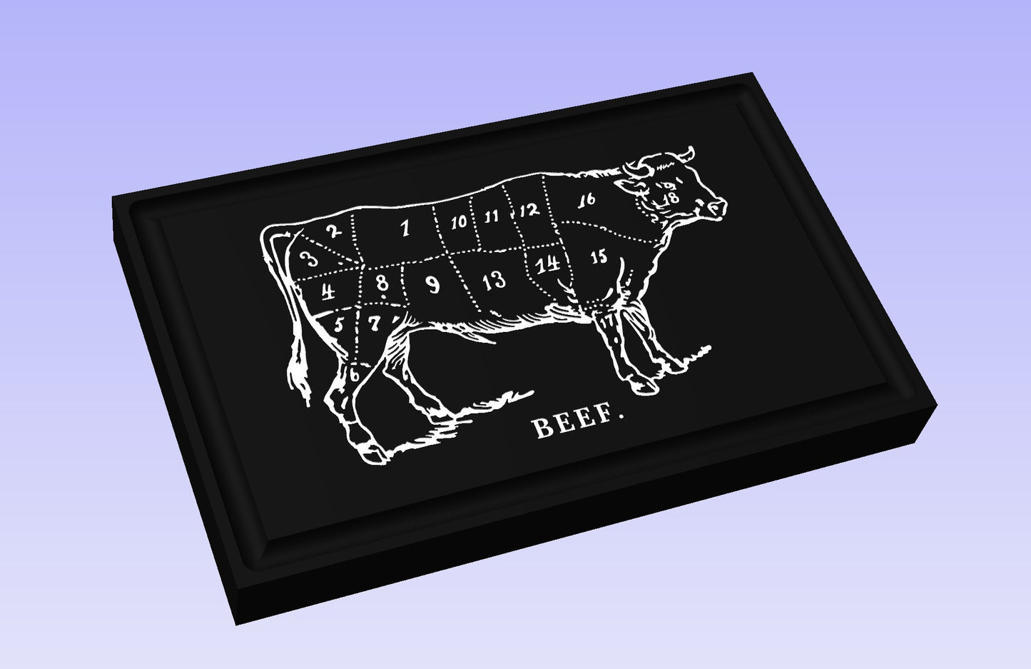 Beef Cuts 1913 19x12" CNC inlay plan