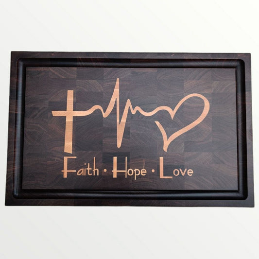 Faith, Hope, Love 19x12" CNC inlay plan