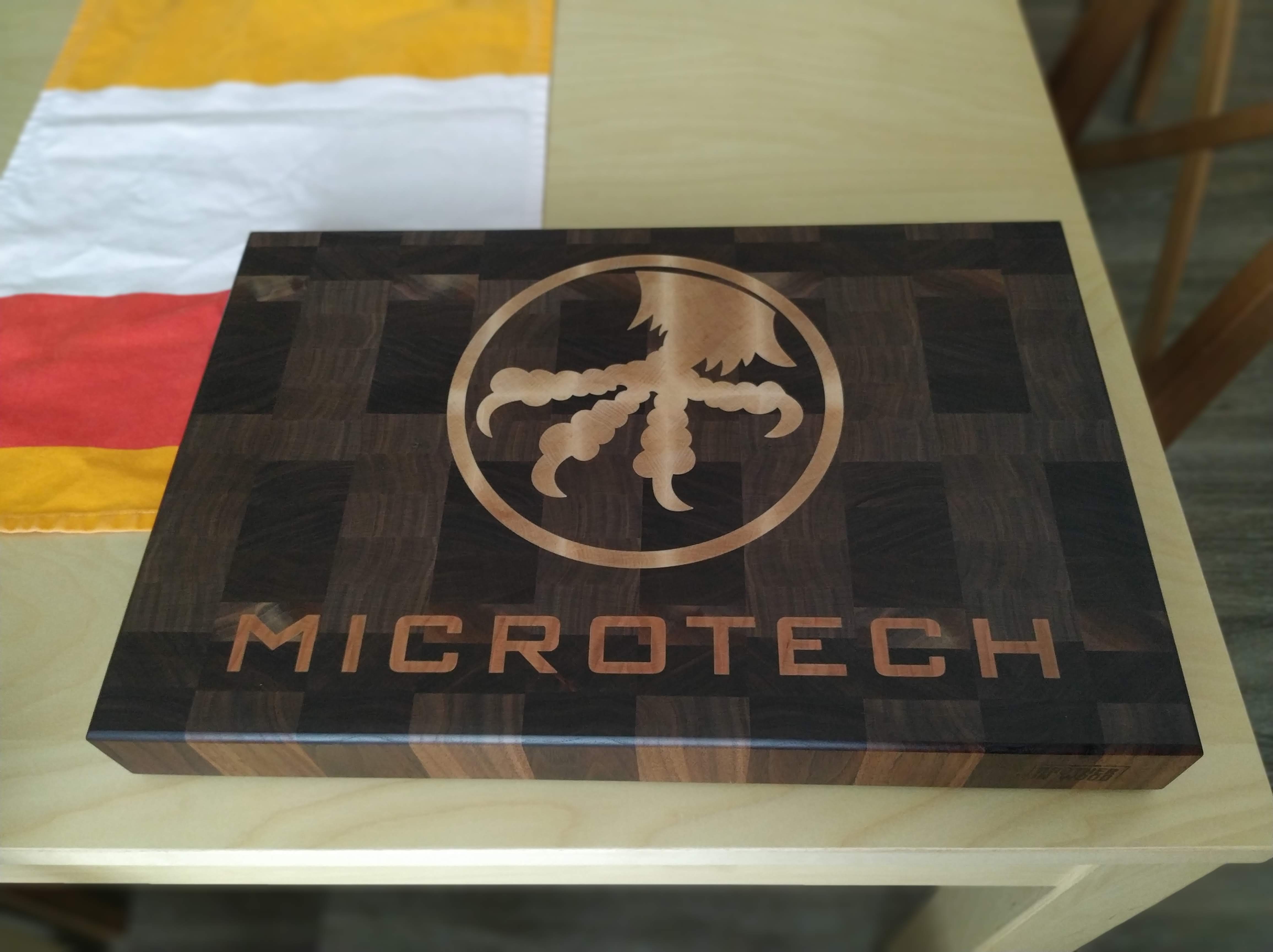 How the Microtech Board was made. – CUSTOM CUTTING BOARDS BY BROINWOOD