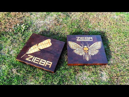 Zieba cutting boards. Wood inlay. Cnc inlay. Cnc cutting board. Inlay woodworking. 4K video.