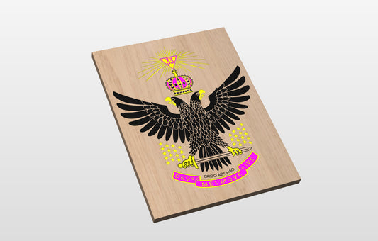 33rd Degree Freemason Emblem 18 x 24'' CNC inlay plan