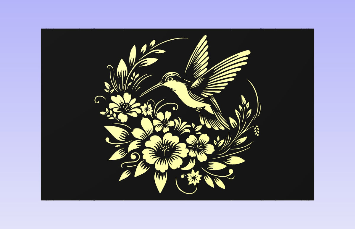 Hummingbird Inlay Templates Hummingbird 19x12
