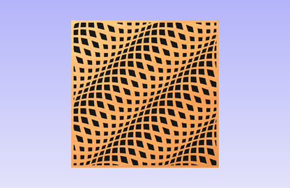 Grid Warp 12x12" CNC inlay plan