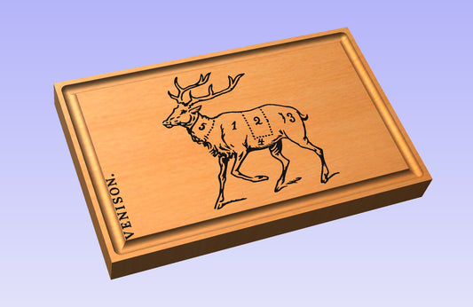 Venison 1913 19x12" CNC inlay plan