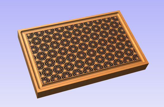 Asanoha Board 19x12" CNC inlay plan