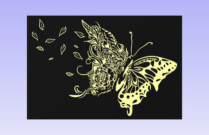 The Butterfly 18x12'' CNC inlay plan