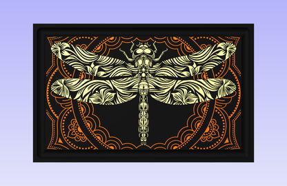 Dragonfly Board III 19x12" CNC inlay plan