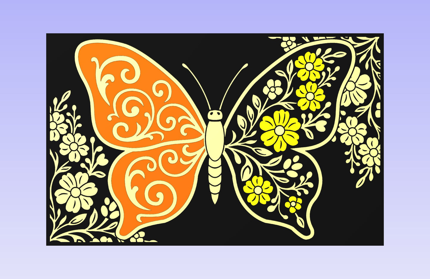 Petalwing 19x12" CNC inlay plan