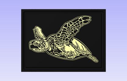 The Turtle 24x18" CNC inlay plan (no text)