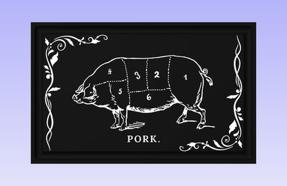 Pork Cuts 1913 19*12" CNC inlay plan