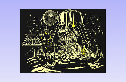 Star Wars 24x18" CNC inlay plan