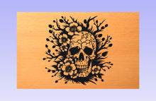 Load image into Gallery viewer, Floral Skull 19*12&quot; CNC inlay plan
