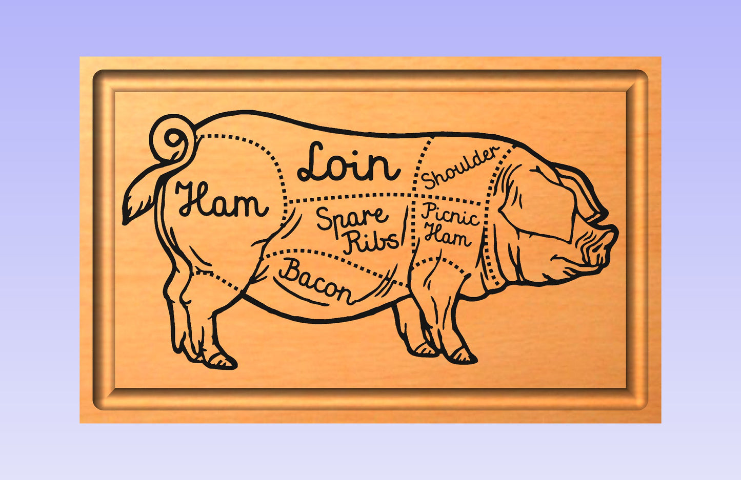 New Pig 19x12" CNC inlay plan