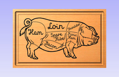 New Pig 19x12" CNC inlay plan