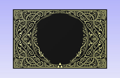 Floral Frame 19x12" CNC inlay plan