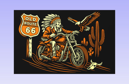 Freedom Ride 19x12" CNC inlay plan