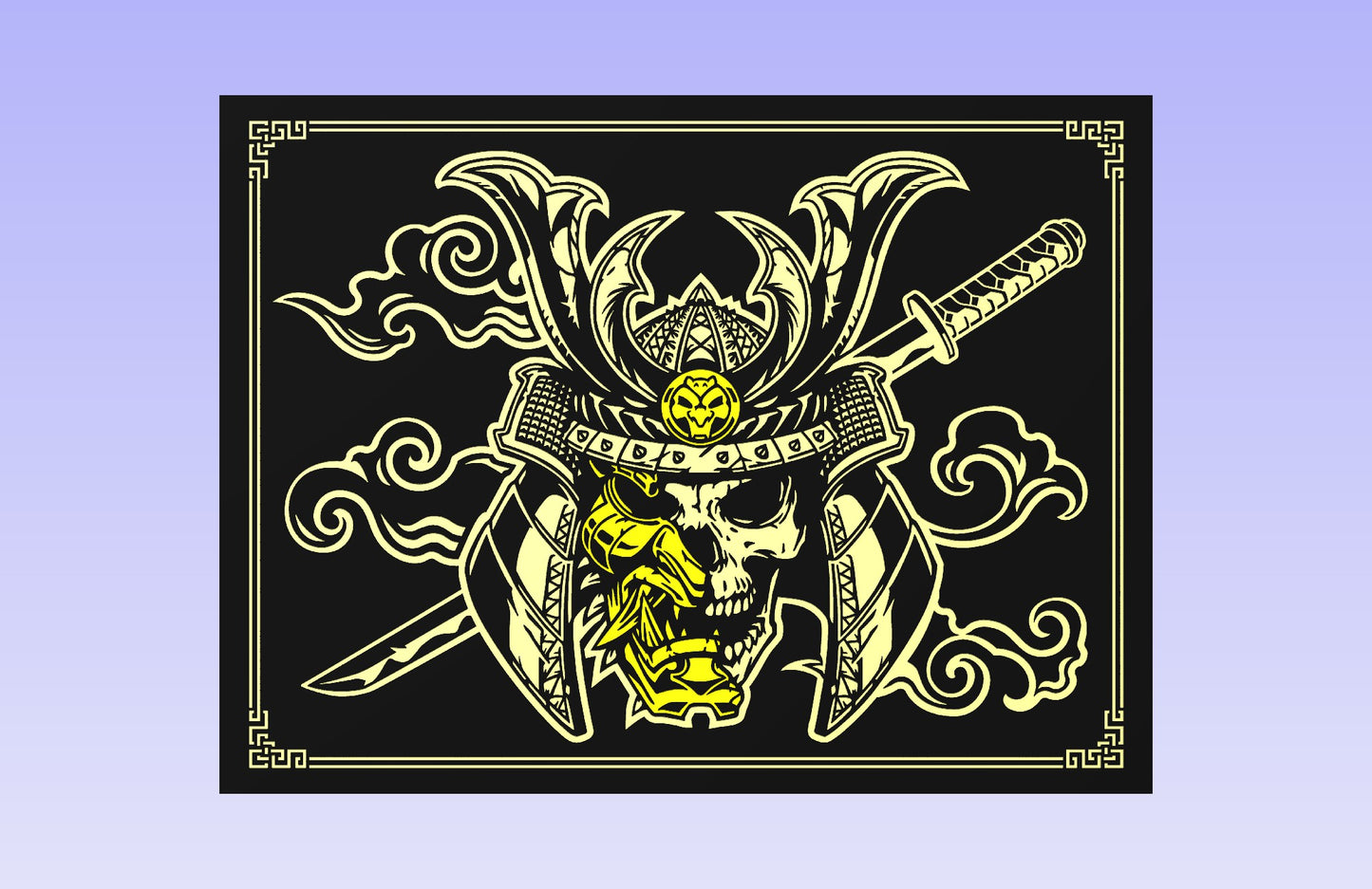 Golden Oni 24 x 18" CNC inlay plan