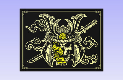 Golden Oni 24 x 18" CNC inlay plan