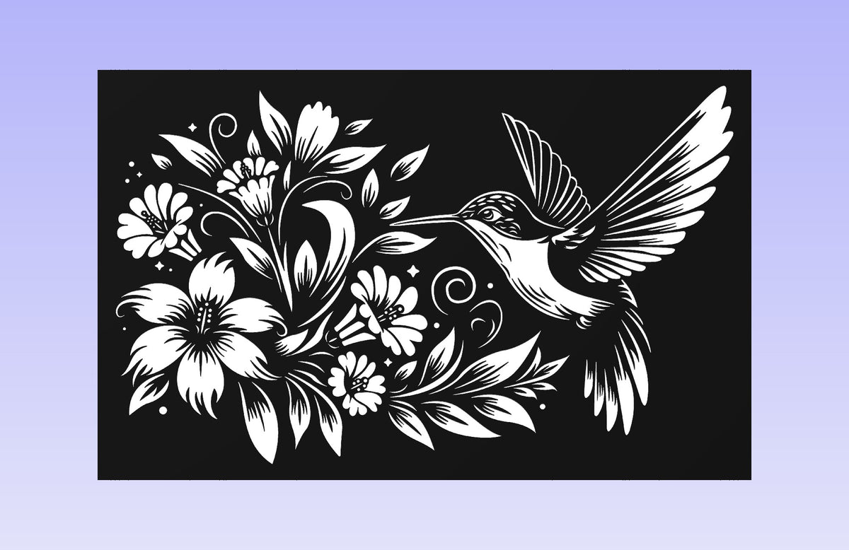Hummingbird Tile Inlay Hummingbird 2 19*12