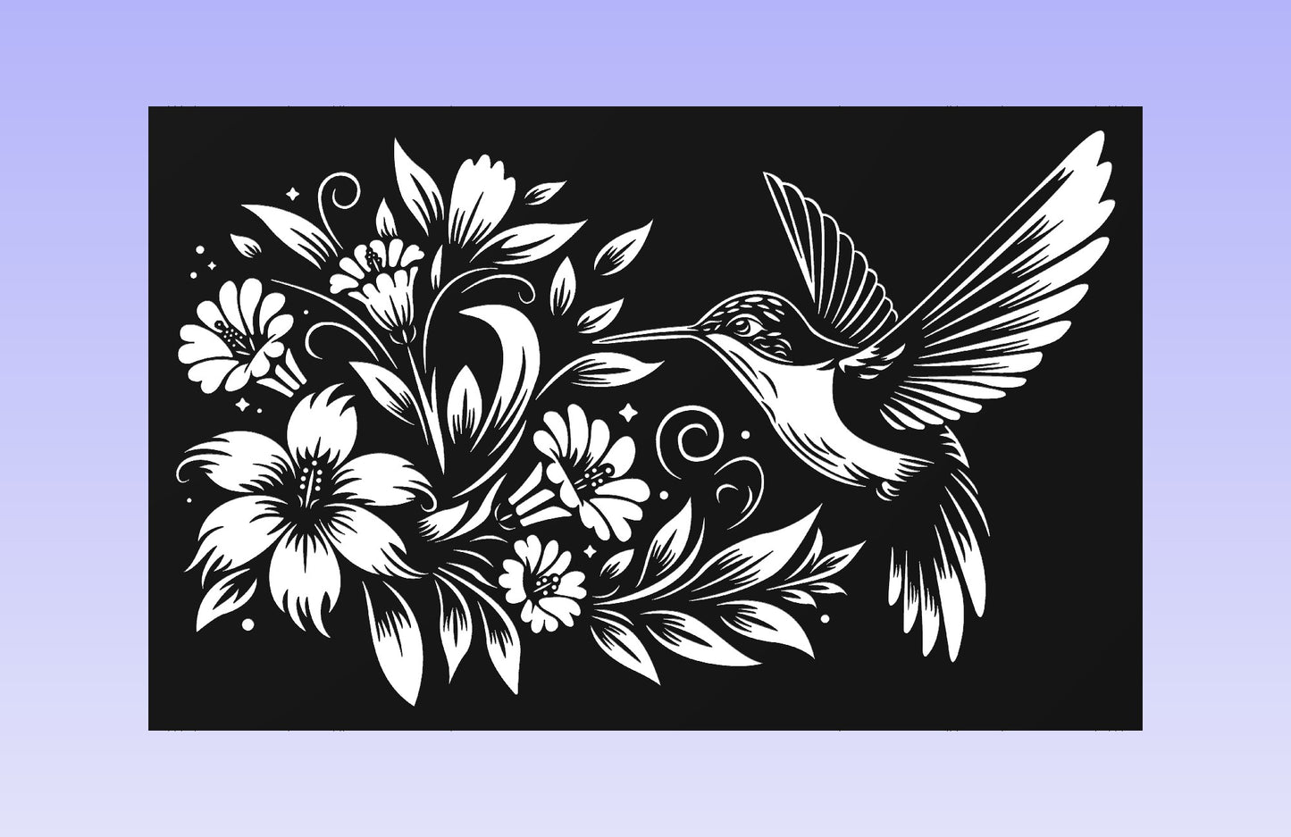 Hummingbird 2 19*12" CNC inlay plan