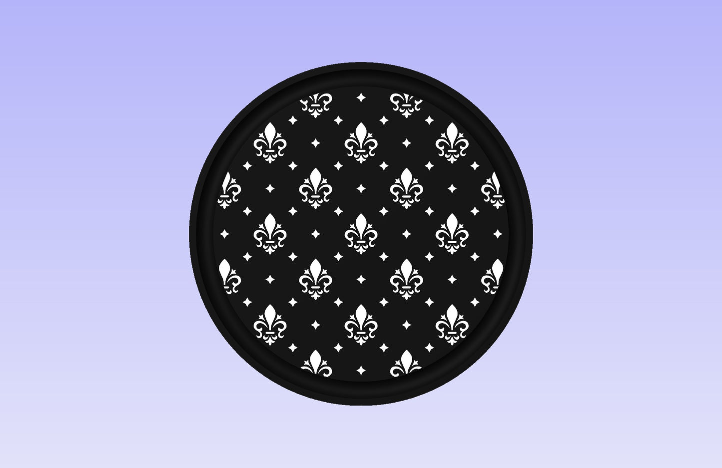 Fleur Board 14.64" Diameter CNC Inlay Plan