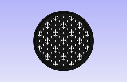 Fleur Board 14.64" Diameter CNC Inlay Plan