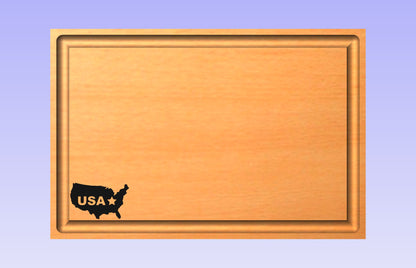 USA 18x12" CNC inlay plan