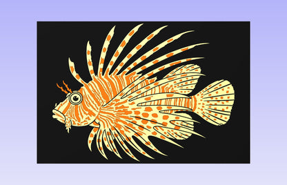 Lionfish 18 x 12" CNC inlay plan