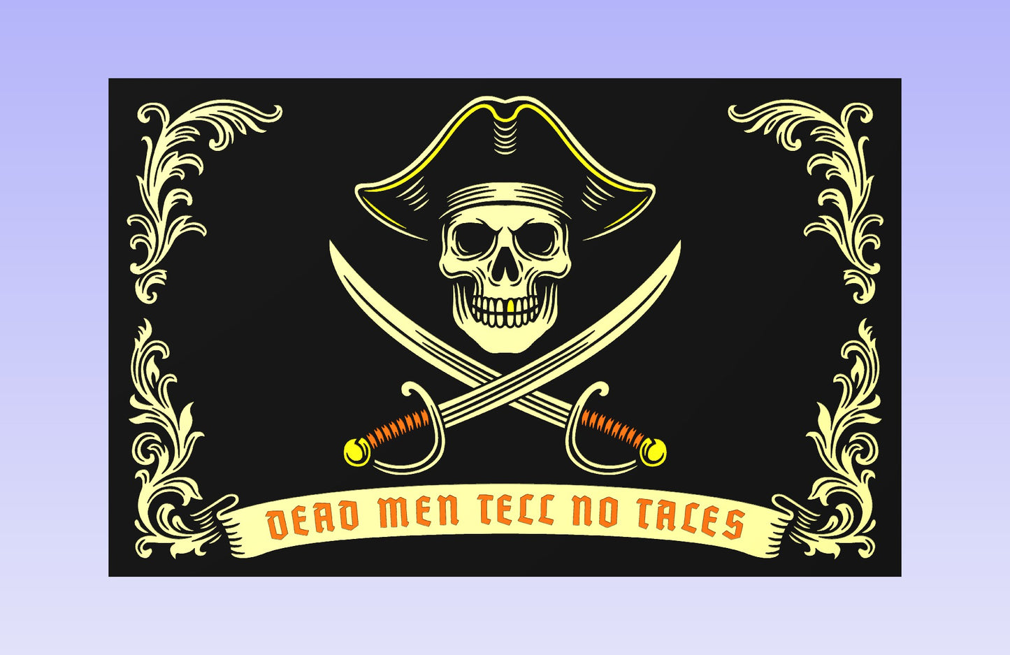 Dead Men’s Board 19x12" CNC inlay plan