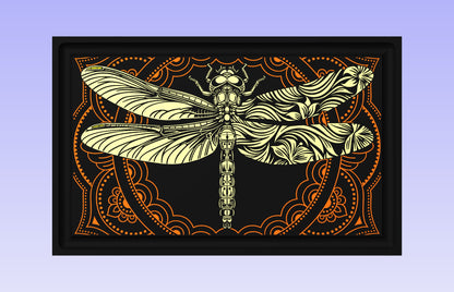 Dragonfly Board 19x12" CNC inlay plan
