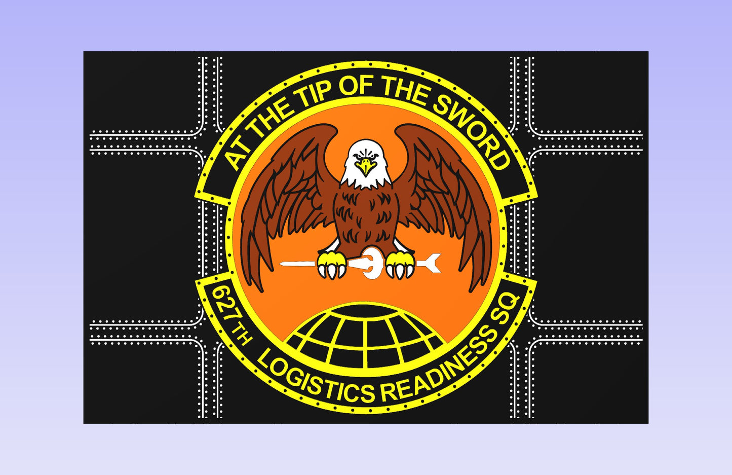 627th LOGISTICS READINESS SQ 19*12" CNC inlay plan 19x12" CNC inlay plan